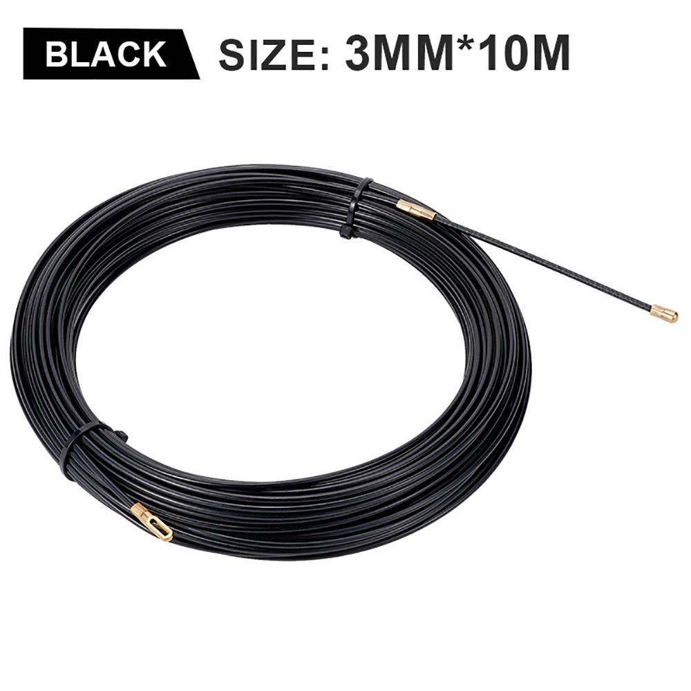 1Roll New 5/10/15/20/25/30M Cable Puller Nylon Electrician Spring Tape Wall Wire Lead 3mm Guide Push Puller Wiring Aid Tool