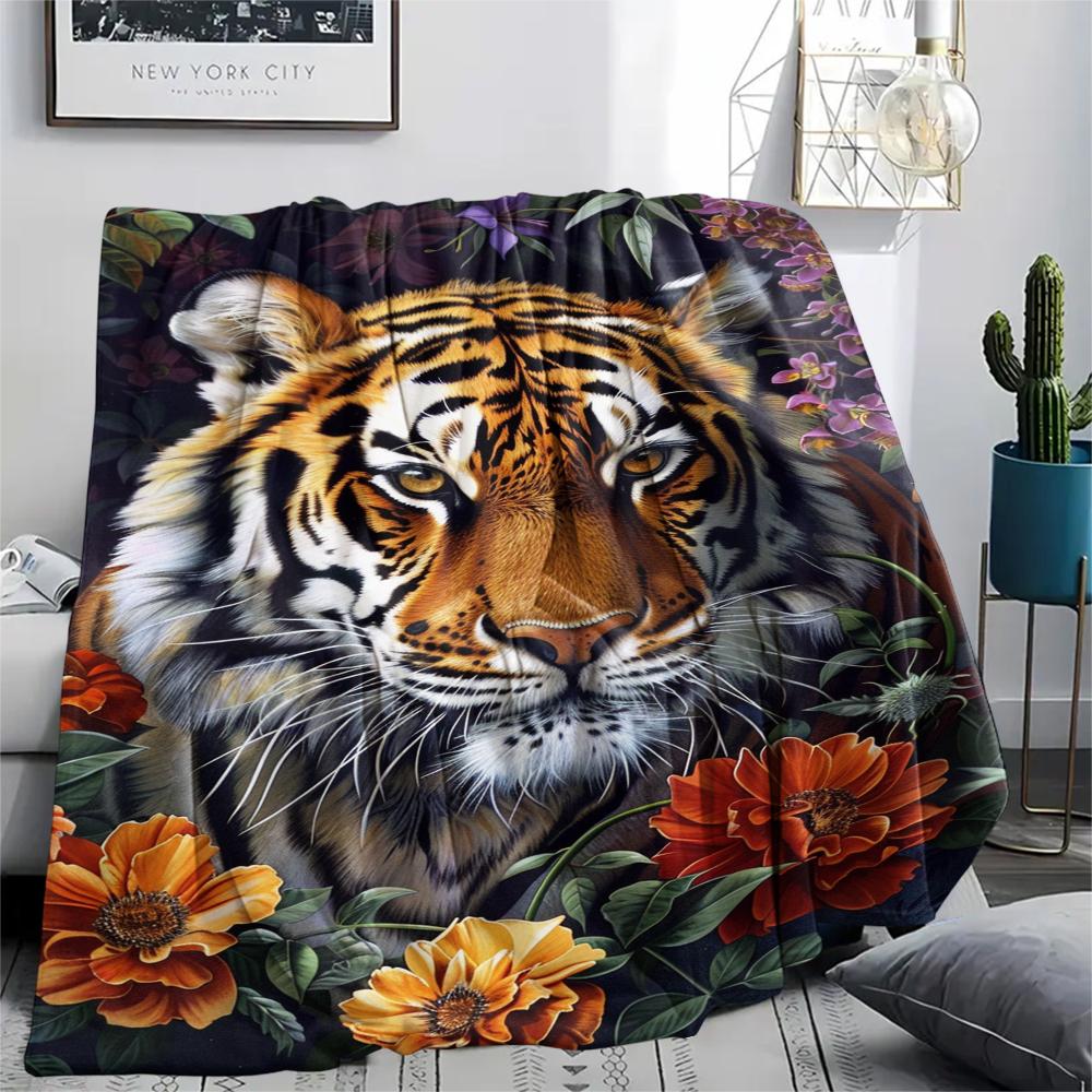1 Peça Manta de Flanela com Estampa de Desenho Animado, Alta Qualidade Confortável para Todas as Estações, Decoração de Casa, Calor e Conforto, Perfeita para Presente de Natal Aniversário
