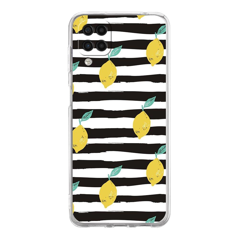 Mediterranean Lemon Phone Case For Samsung Galaxy A51 A71 A21S A12 A11 A31 A41 A03S A13 A33 A73 A53 A52 A32 5G A23 Clear Cover