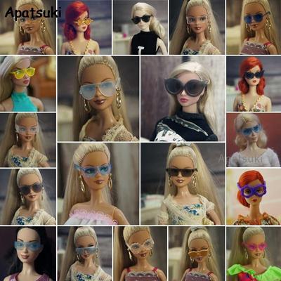 Mini Plast Linsefri Solbriller Til Barbie Dukke Briller Til Ken Drengedukker Børnelegetøj Dukkehus Tilbehør 1/6