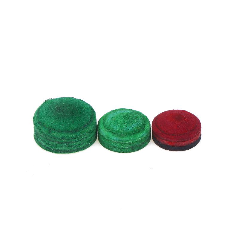 1/3/5Pcs Multi Layer Red Black/Green Leather Of 11mm 12mm 14mm Snooker Nine Ball Accessories Professional Billiard Pool Cue Tips