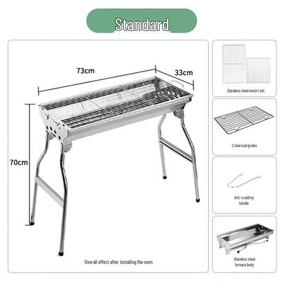 Feitule Stainless Steel Folding BBQ Grill