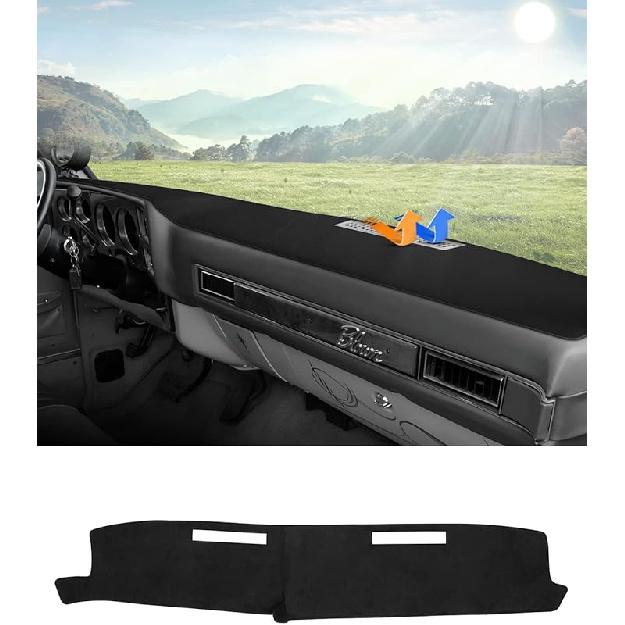 Autorder Dashboard Cover Mat For 1994-1997 Chevrolet Chevy S10 Blazer/GMC Jimmy Sonoma&1996 1997 Olds Oldsmobile Bravada Accessories Dash Cover