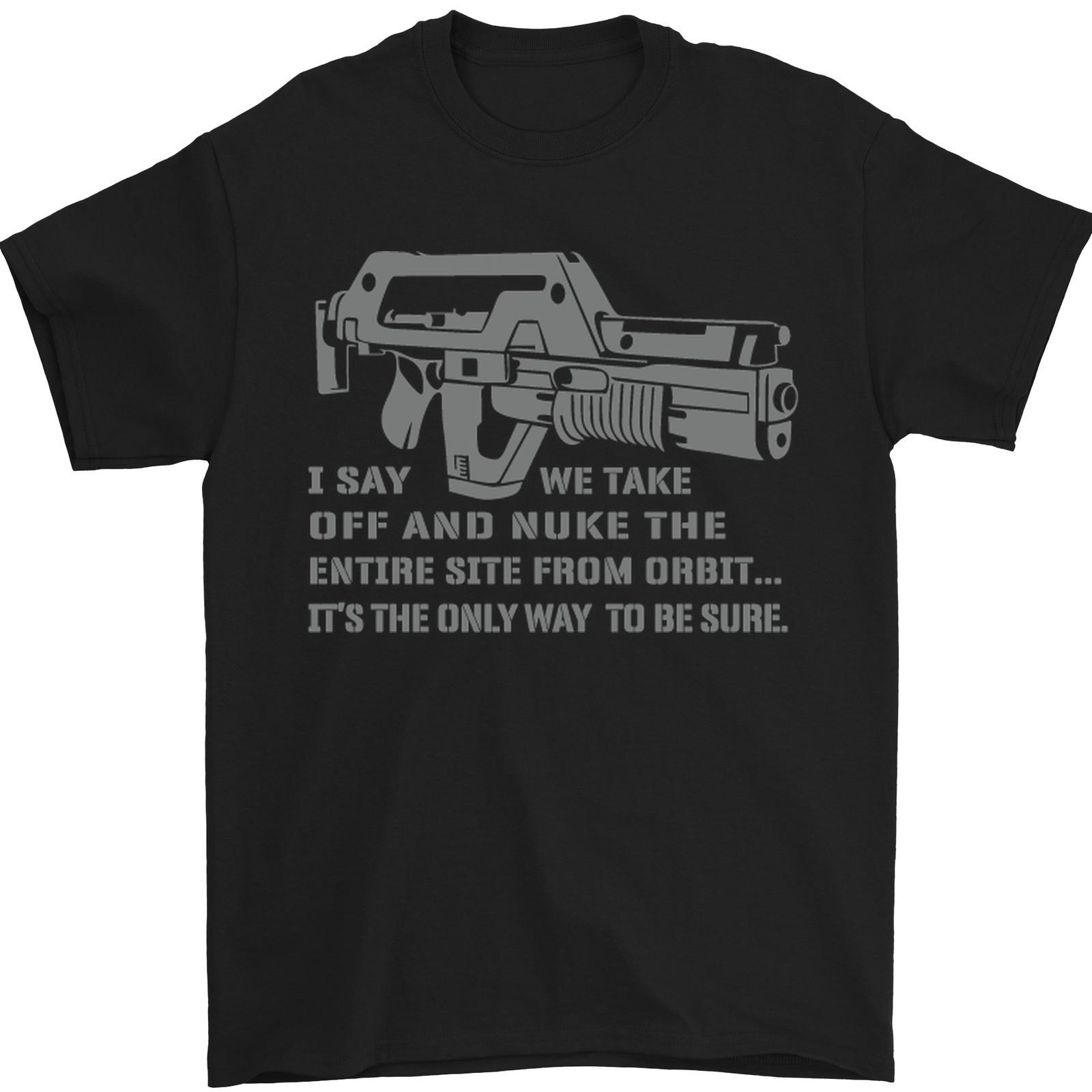 Nuke the Entire Site From Orbit Alien Mens T-Shirt 100% Cotton L