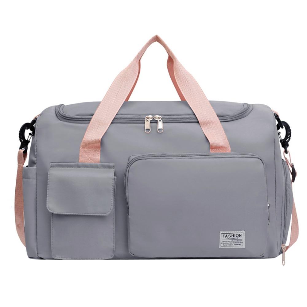 Sturdy Travel Luggage Bag Foldable Large Capacity Handbag Shoulder Bag Nylon Duffle Bag  Girl