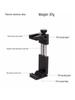Metal Tripod Phone Holder with Gimbal Mount and Clip for Live Streaming