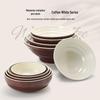 Melamine White Noodle Bowl, Imitation Porcelain, Large Plastic Soup/Rice Bowl for Commercial Use.