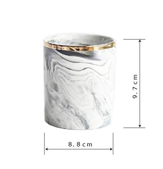 Makeup Brush Case Brush Nail Brush Pen Holder TK.Felly Stand, Marble-Style, Holder, Holder,