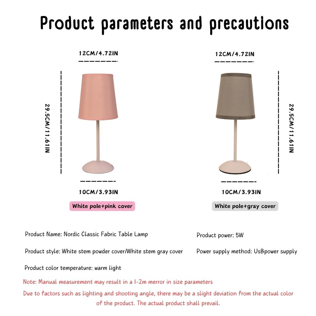 1PC Nordic classic LED desk lamp, USB powered, very suitable for warm desk lamps in rooms, bedrooms, bedside beds