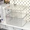 Flip-Top Clear Acrylic Storage Box with Lid - Dustproof Organizer for Home or Office