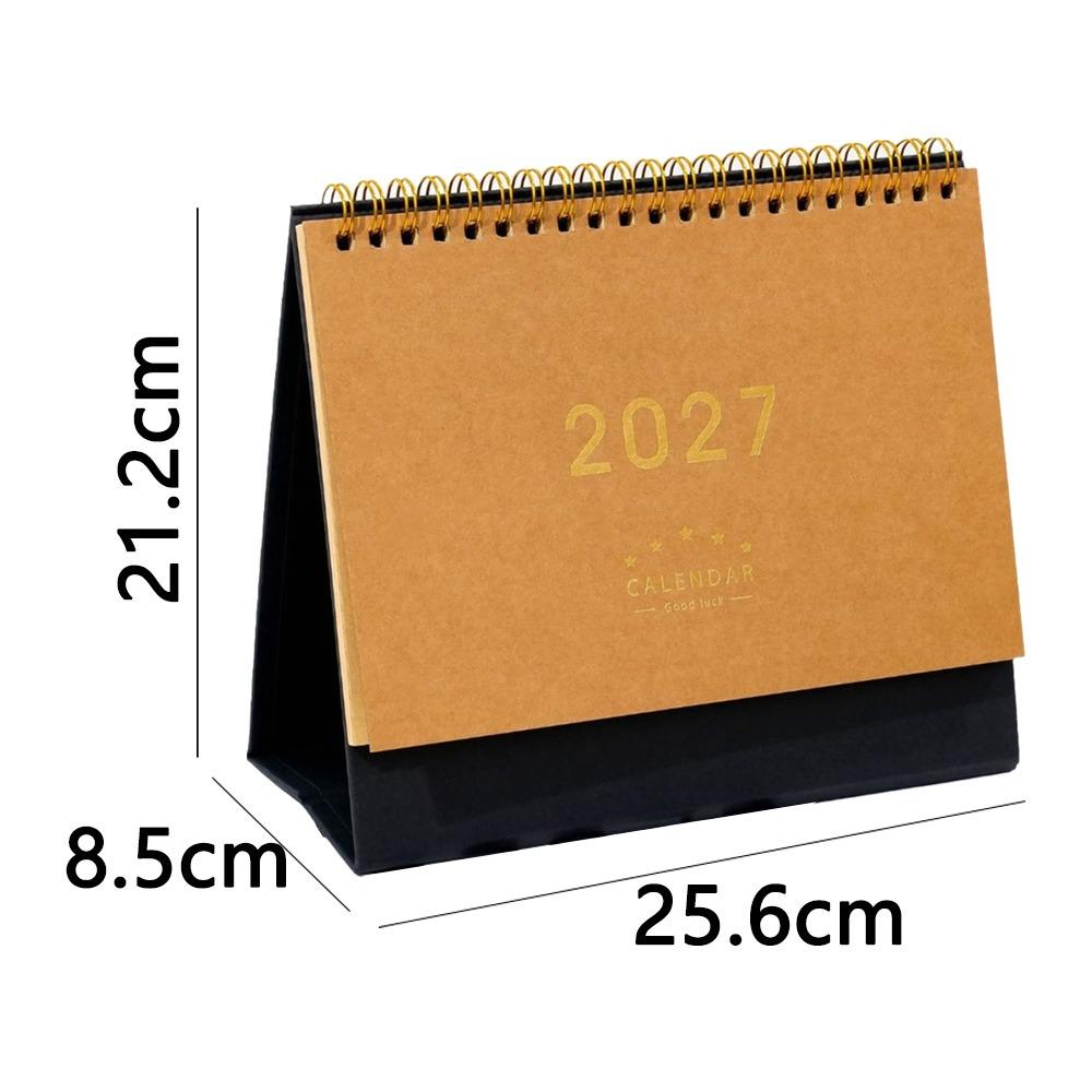 Multi-function Desktop Paper Calendar Standing Planner Scheduler 2027 Desk Calendar Home Office