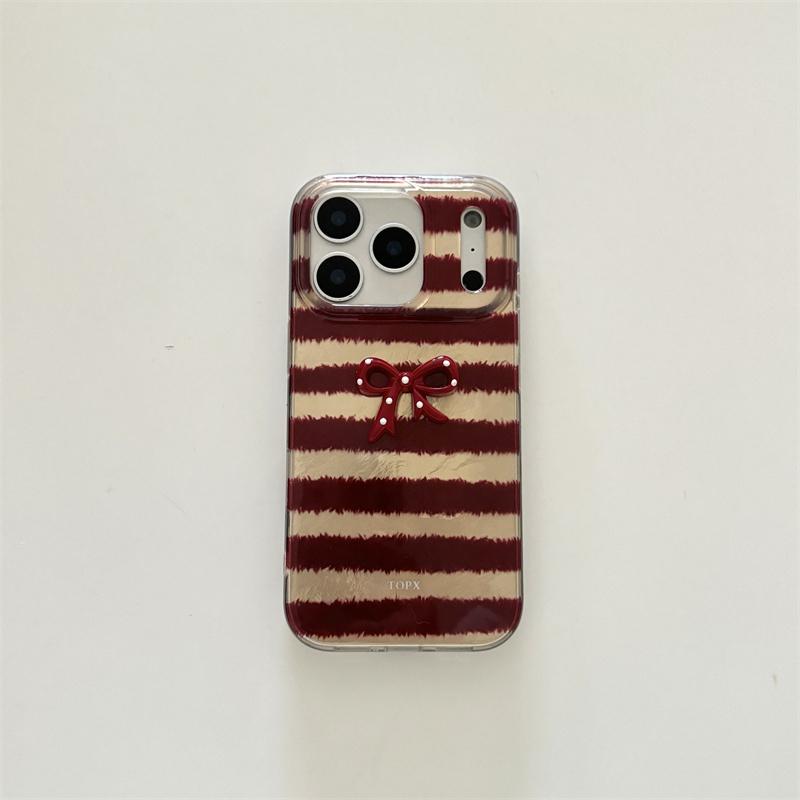 

New pink striped butterfly Phone Case For iPhone 17 Pro 16 15 14 Pro Max Grey Cover Lanyard Shockproof Cute Cases For Girls For iPhone 17Pro Max