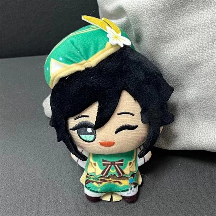 Authentic Anime Plush Characters new Genshin impact Tartaglia Zhongli Fischl Aether Diluc Plush Action Figure Model Toys