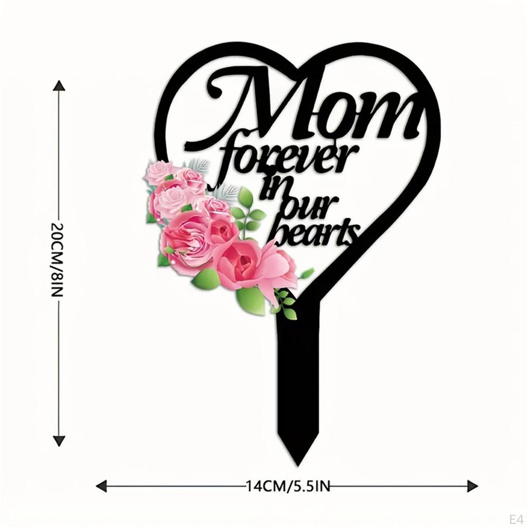 2D Acrylic Garden Stake for Easy Placement In Yard and Fence