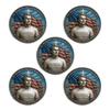 1/2/3/4/5/6Pcs Freedom Liberty Challenge Coin American Flag Keepsake Coin Collectible Souvenir Memorial Badge Veterans