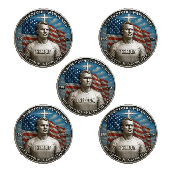 1/2/3/4/5/6Pcs Freedom Liberty Challenge Coin American Flag Keepsake Coin Collectible Souvenir Memorial Badge Veterans