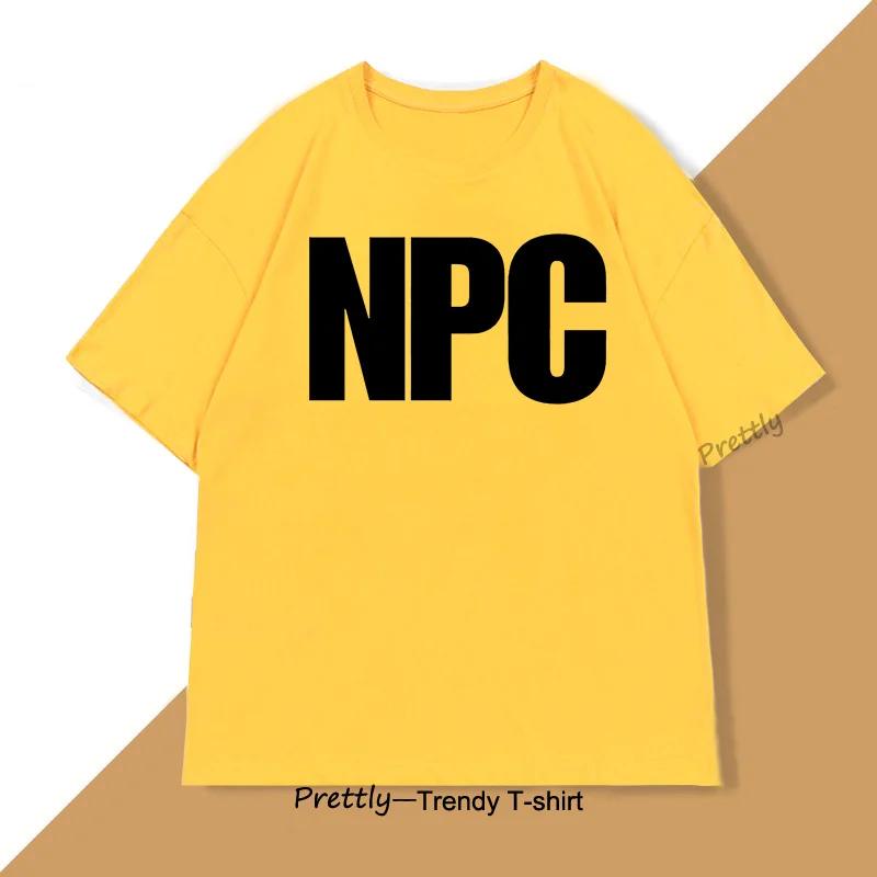 

NPC Meme Tee Shirt Funny Gaming Tshirt Short Sleeve Joke T Shirt Trending Crewneck Graphic T Shirts Streetwear Tops 4XL