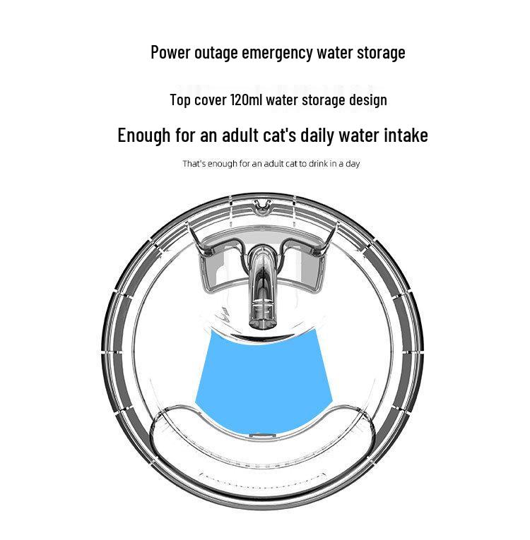 Fontaine à eau intelligente pour chat: Robinet d'eau courante à induction automatique sans fil avec filtre pour animaux de compagnie
