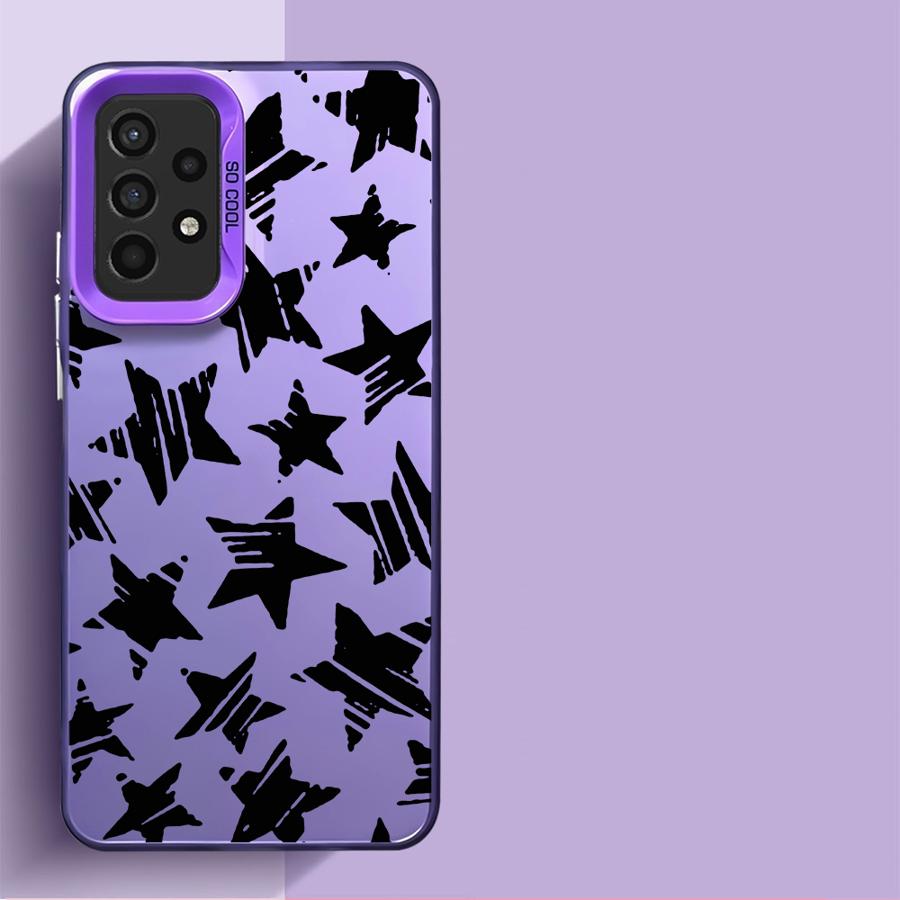 Five Pointed Star Phone Case for Samsung Galaxy A14 A13 A15 A23 4G A34 A33 A53 A24 A54 A35 A55 5G A11 A12 Capa Cover