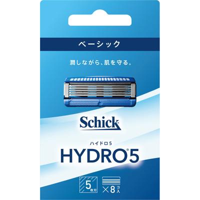 Sic japan sic hydro Hydro 5 Lames de Rechange Basiques 8pcs Lames de Rechange pour Homme Rasoirs pour Homme Faites attention à ne pas vous blesser lors du remplacement