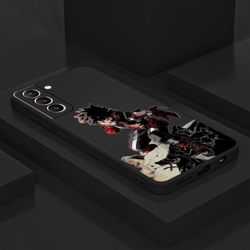 Anime My Hero Academia Case for Samsung Galaxy S8 Note 20 Ultra 5G S9 S21 S10 Plus S20 FE S22 Ultra Matte Liquid Silicone Funda