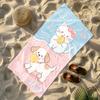 Cute Puppy Kitten Beach Towel Patterned Sunscreen And Windproof Suitable For Swimming Pool Camping Travel