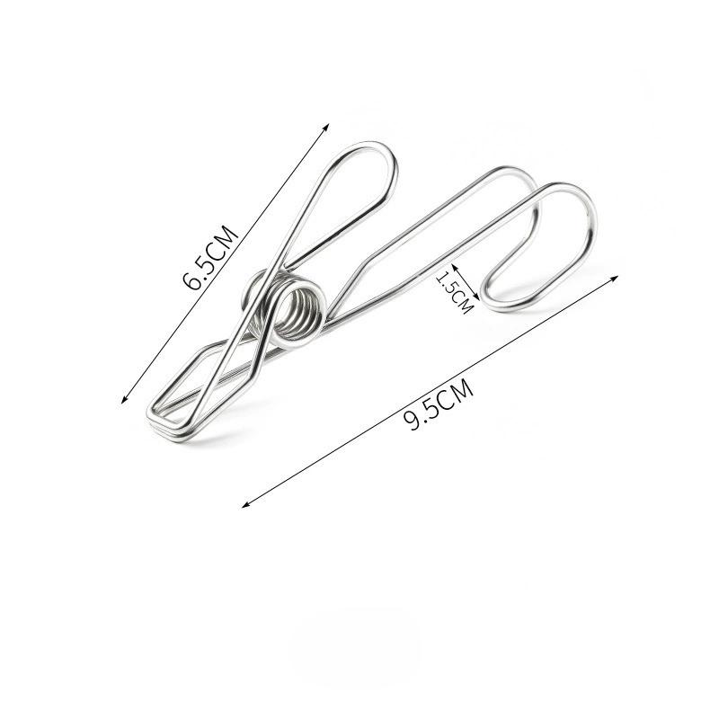 Clothespins Stainless Steel Clips Clothes Pegs Household Washing Hang Laundry Metal Home Storage Tool 6/12Pcs Clothes Pegs