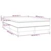 3144180 vidaXL Lit à sommier tapissier avec matelas Crème 140x200 cm Tissu