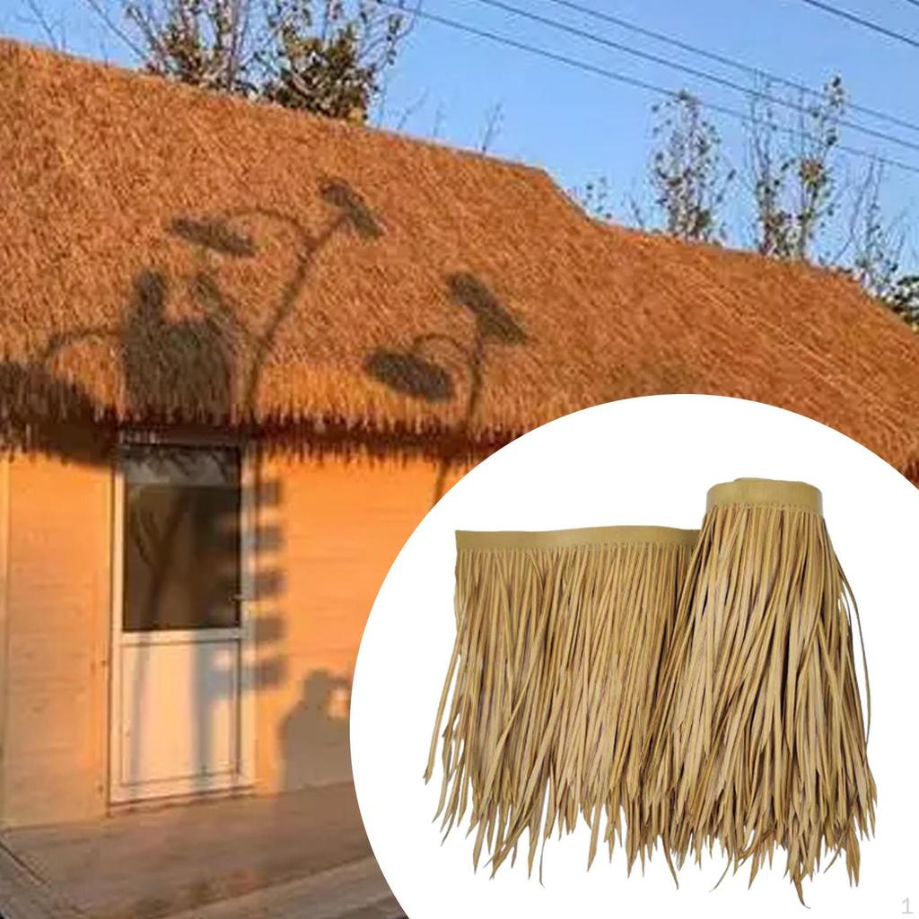 50cmx100cm Artificial Grass Roof Thatch Bar Hut Decorative