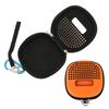 Stoßfest, Wasserdicht & Staubdicht für Micro Bluetooth Lautsprecher Hülle mit Metallhaken Orange EVA Hartschalenkoffer