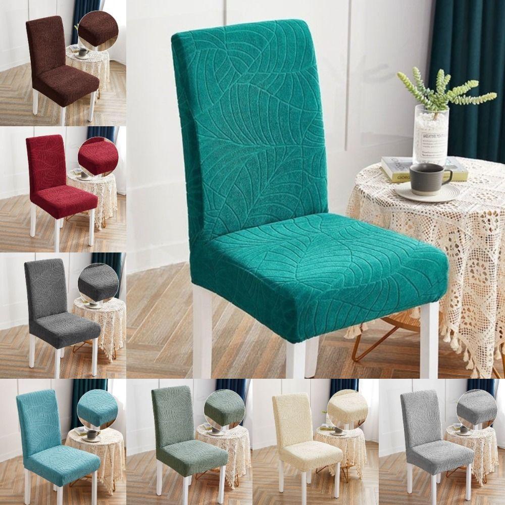 Elastic Spandex Waterproof Chair Cover Stretch Jacquard Stretch Chair Cover Hotel