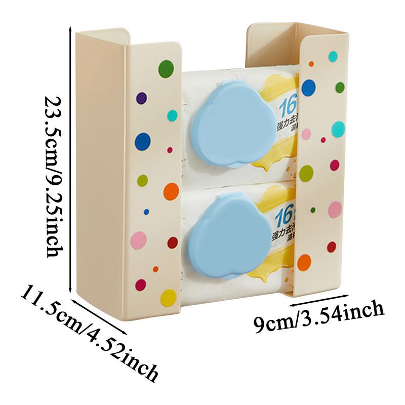 Wall Wipe Dispenser Kitchen Tissues Wall Storage Holder Magnetic Rack Dispenser Box No Drill Storage Organizer Home Must Haves