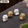 Yixing Zisha Fortune Ingot Pig Tea Pet Elegant Tea Games Tea Figurine Play Toys Tea Statue Ornaments Chinese Tea Set Gift Craft