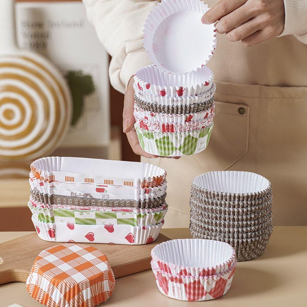200Pcs Boat Shape Baking Cup Mold Greaseproof Bread Paper Holder Cupcake Liners Oven Safe