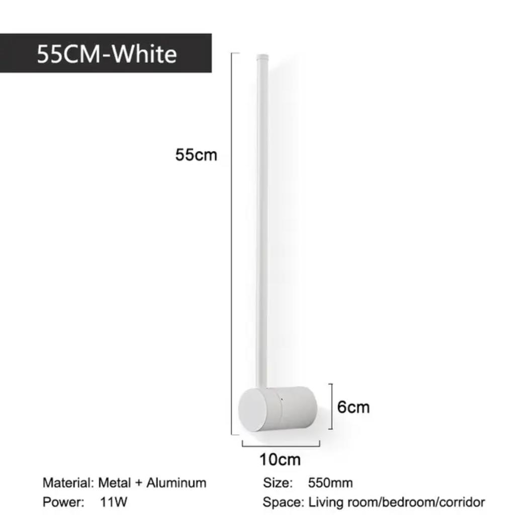 New Black Touch Switch Dimmable LED Wall Lamps Bedroom Living Room Indoor Gold LED Wall Lights Fixture Stairs Corridor Aisle