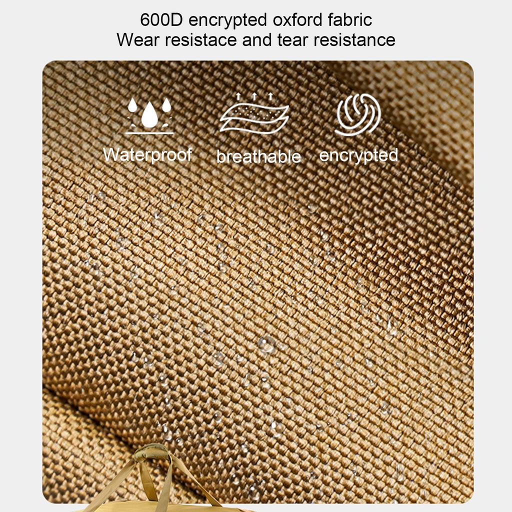 Camping Storage Bag Multipurpose Large Capacity Lightweight Hard Collapsible Camping Storage Bag with Handles 30L Khaki