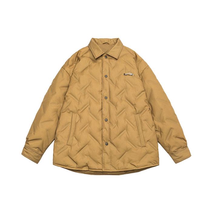 

GT Chao RG Lightweight Embossed Lapel Duck Down Jacket - Cold Protection, Warmth, Trendy Winter Casual Outerwear 6XL хакі