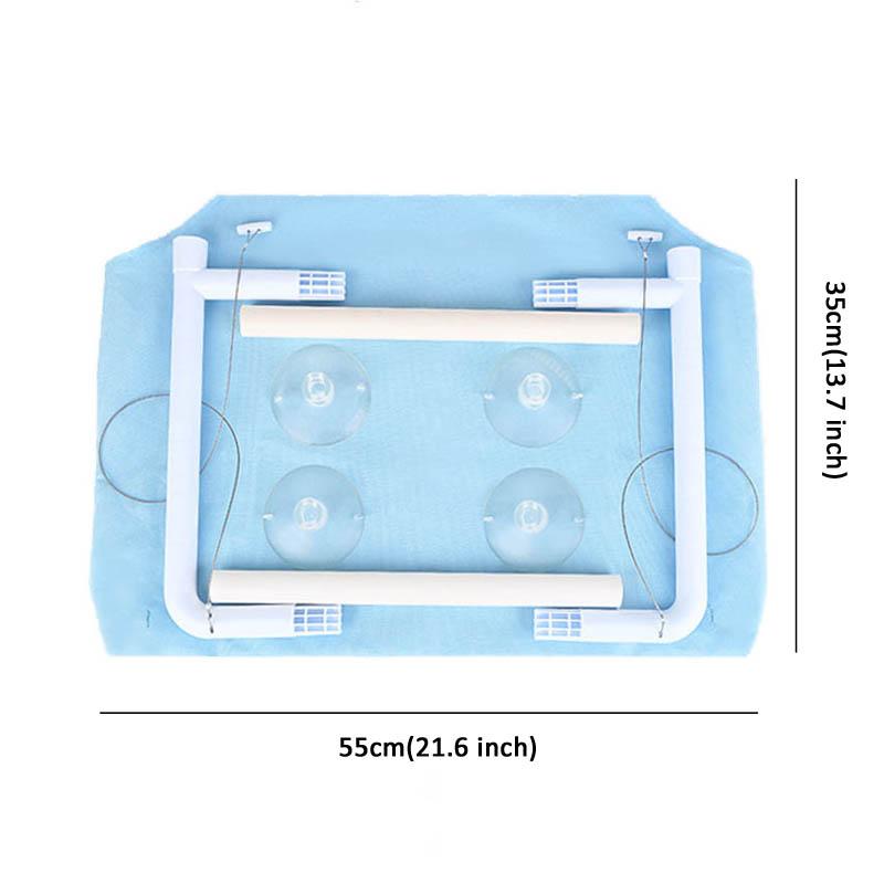 Haustier Katzen Hängematte Kätzchen Klettergerüst Hängendes Katzenbett Saugnapf Bett Haus Abnehmbare Fenster Hängematte Leicht zu reinigende Katze