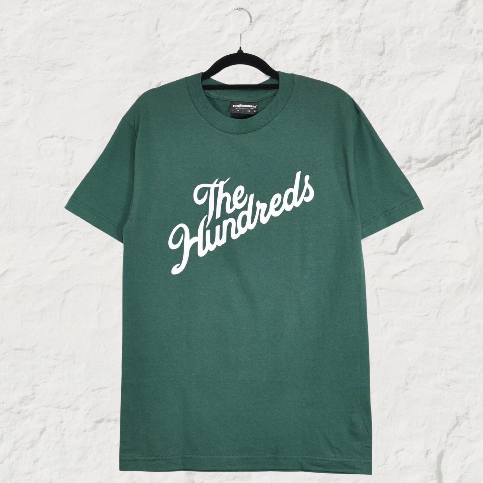 The Hundreds Forever Slant Logo Tee Forest Green Skate Streetwear S S