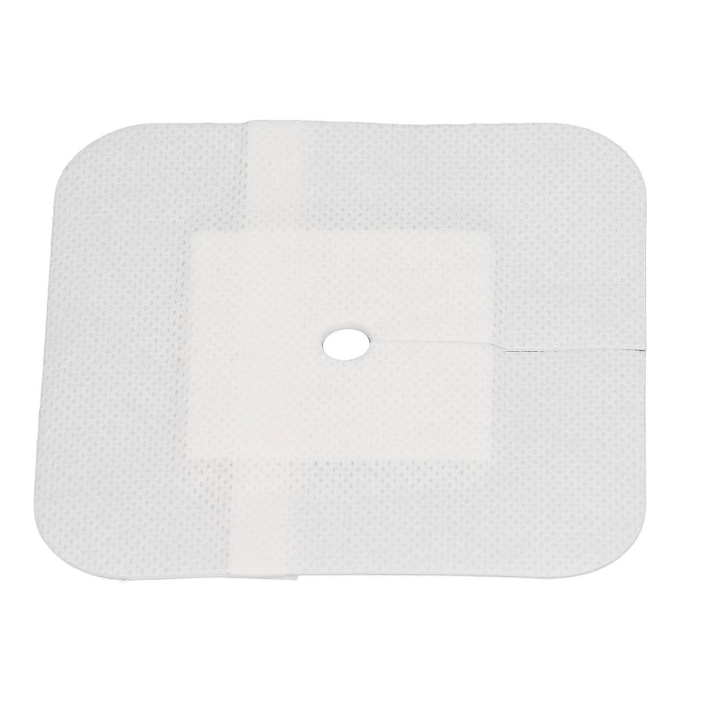20 Sheets Split Drain Adhesive Bandage T Incision Non Woven Fabrics Feeding Tube Pad for Home and Hospital