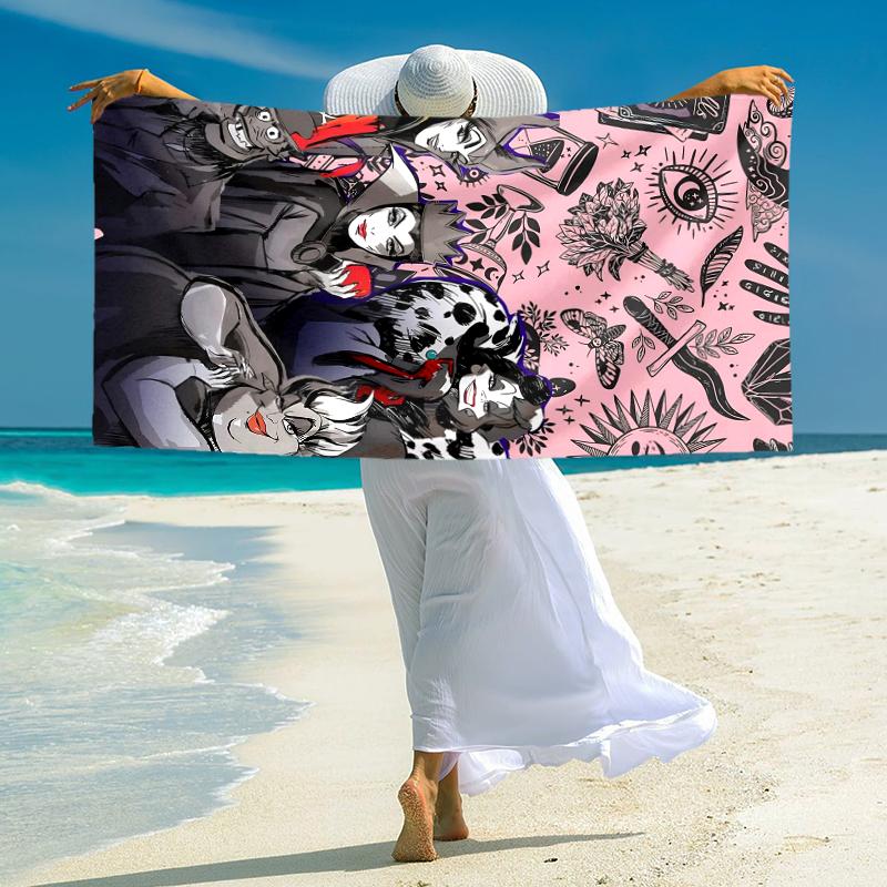 Maleficents Enigmatic Majesty Towel Large Quick-Drying Microfiber soft S-Square Pants-s Beach Towel for Travel Fitness Bathing Camping. 0730s161