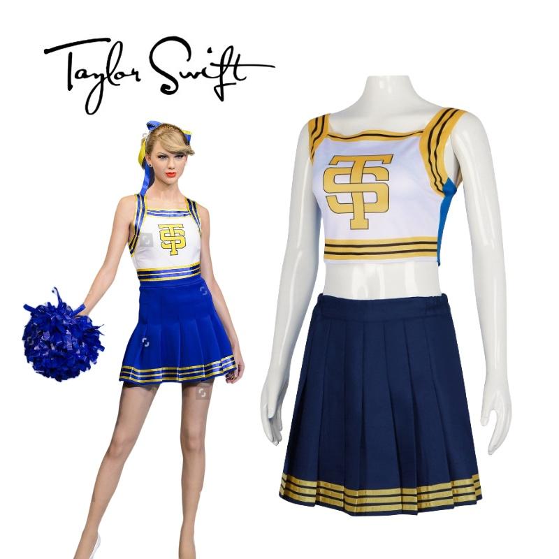 Taylor Cheerleading Swift Dance Skirt Uniform Costume Anime Party Halloween Fans