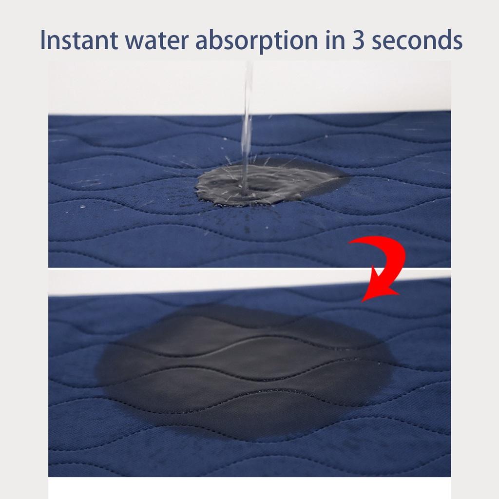 60X90cm/90x100cm/90x150cm Washable Incontinence Bed Pad Reusable Absorbent Wetting Sheet Protector Dry Mat