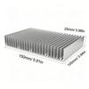 Large Heatsink 100x150x25mm Cooling Radiator for CPU, MOS Tube Circuit Board, PCB Module Cooler, LED Amplifier Device, with 24 Fins - Silver