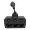 Power Socket with Independent   Multi Outlets Adapter 3 Way 2 Prong AC Grounding Outlet Extender