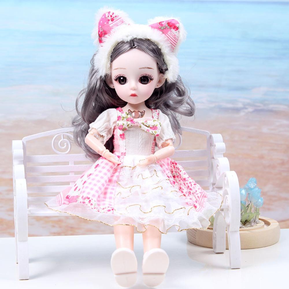 Dress Up 30cm Anime Bjd Doll Spherical Joint 30cm Articulated Toys 1/6 Bjd Dolls  Kids Toy