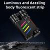 LED Dual Light Source Flashlight USB Rechargeable Bright Floodlight Camping Torch 5 Modes Emergency Work Lamp Built-in Battery