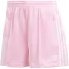 Originals Elastic Striped Logo Embroidery Casual Shorts Women Bottoms True-Pink IN6284