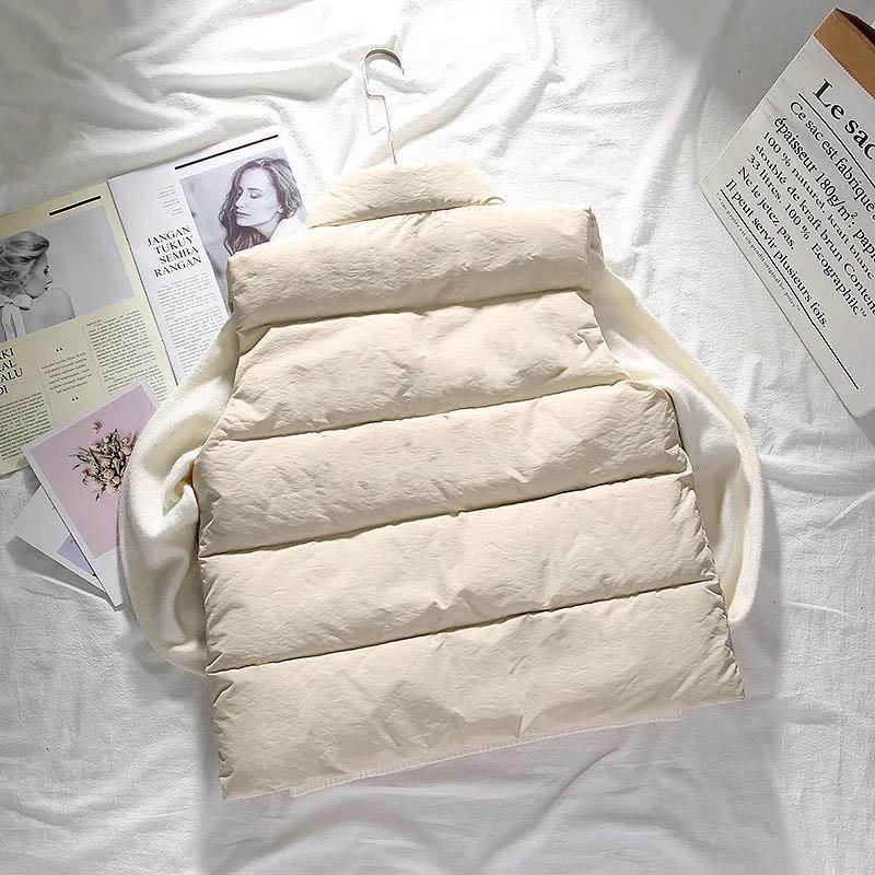 Autumn and Winter Down Coat Vest Women's Outer Wear Short Wild Waistcoat Waistcoat Lightweight  Coat Jacket Tide