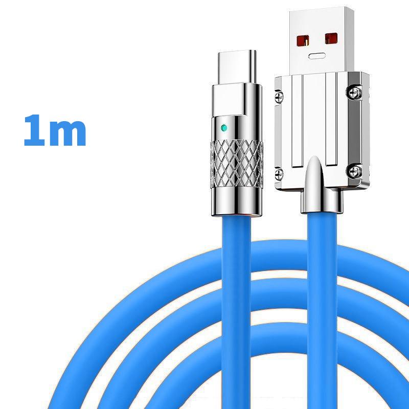120W 6A Schnellladekabel USB C Ladekabel Multifunktionales Schnellladekabel für Mobiltelefon